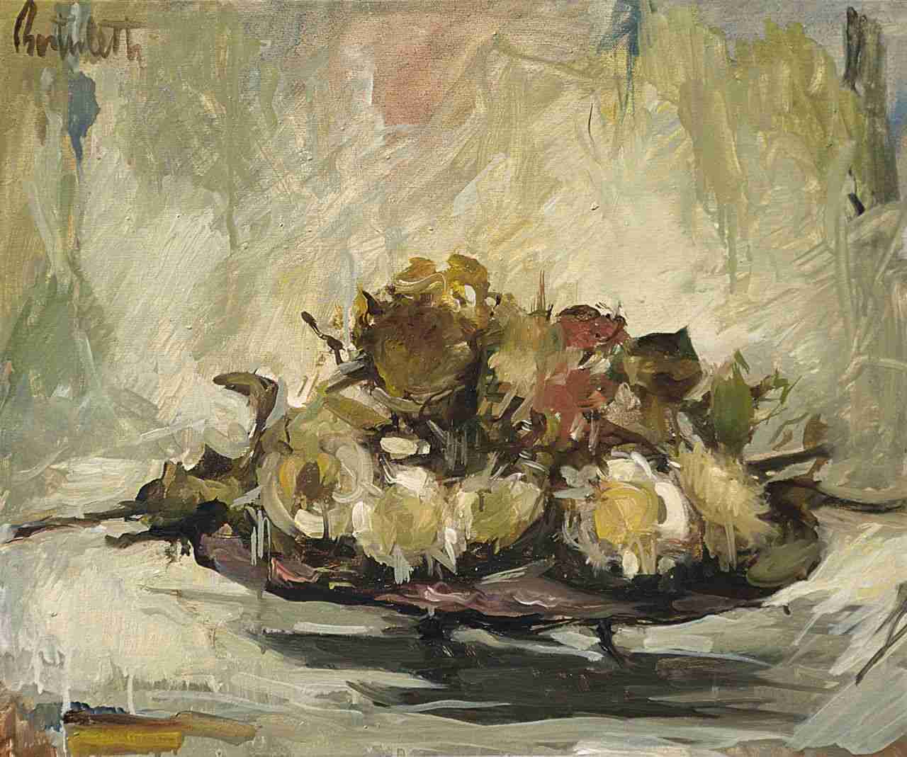 Thistles on a copper plate 1982
