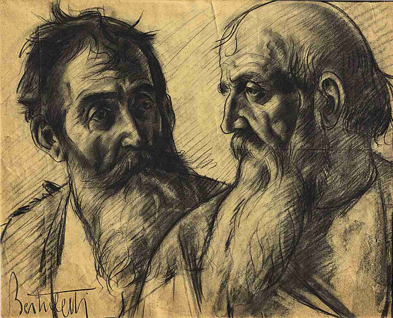 Cartone preparatorio per l'affresco